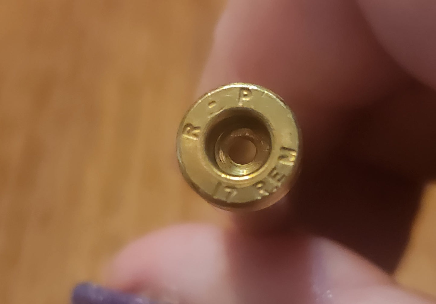 17 Remington brass