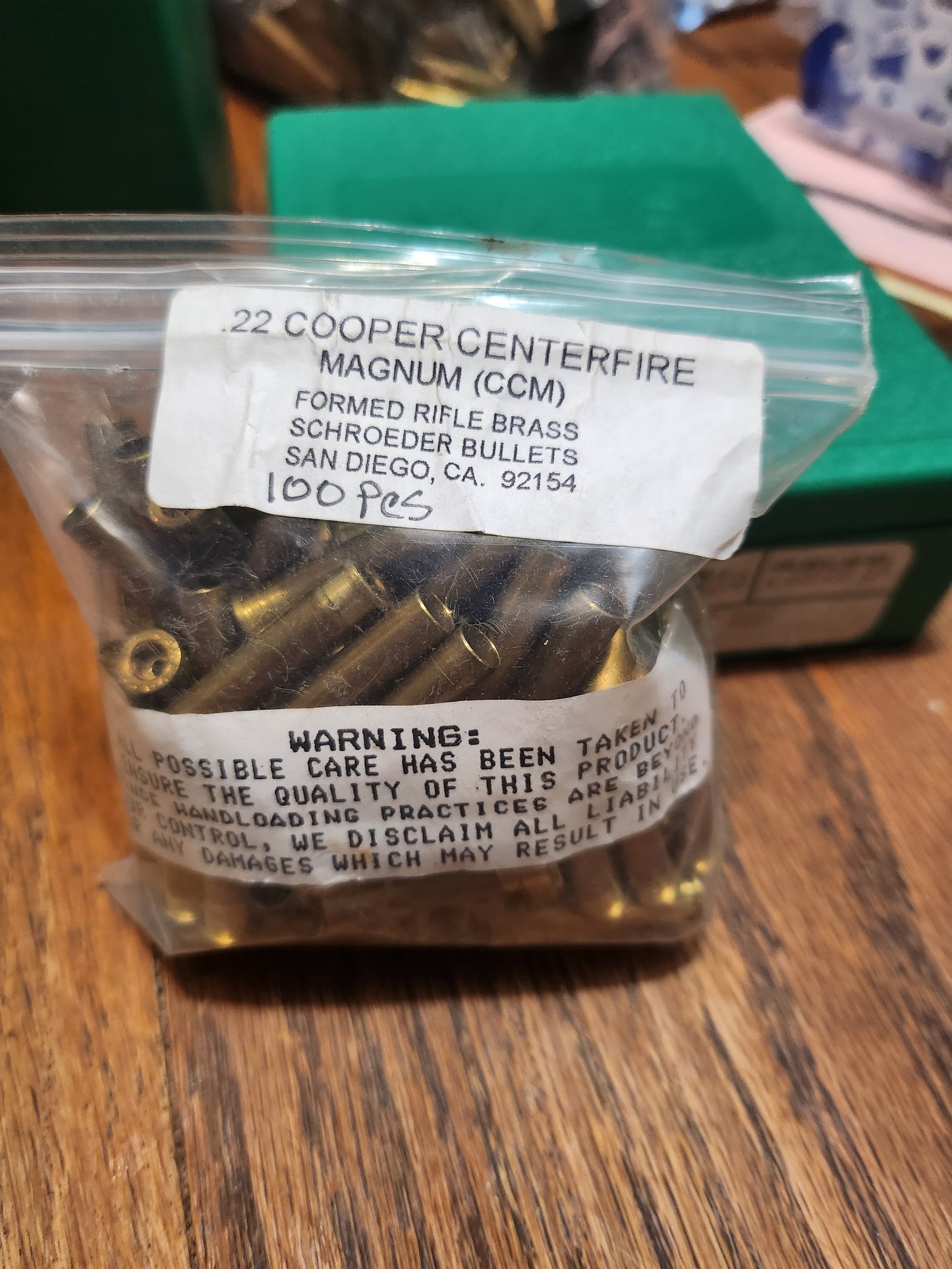 .22 Cooper centerfire magnum (ccm) brass