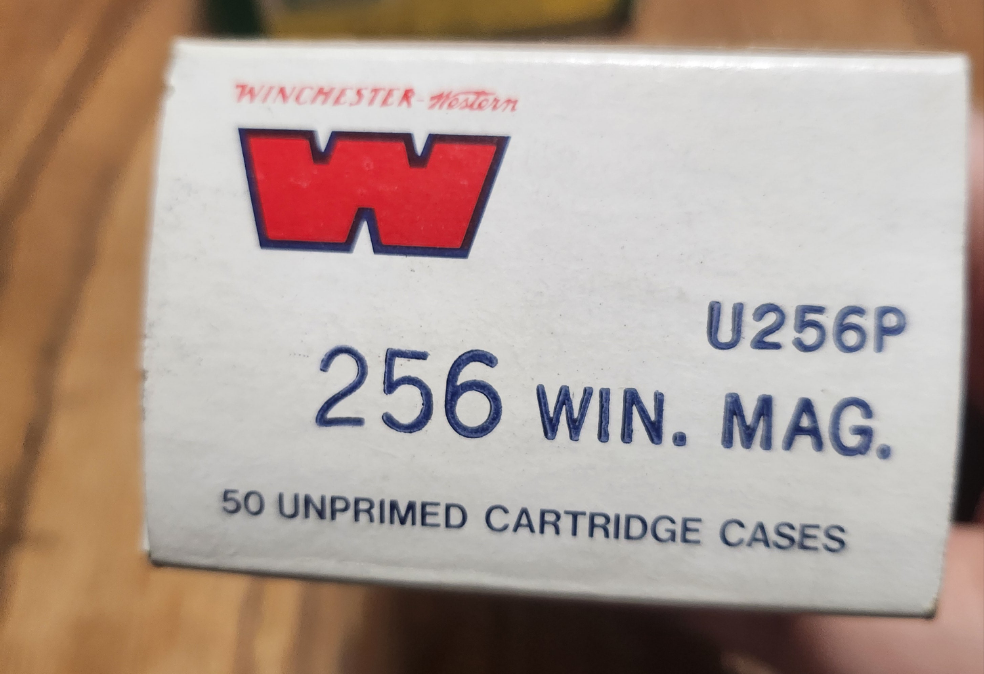 256 win mag brass
