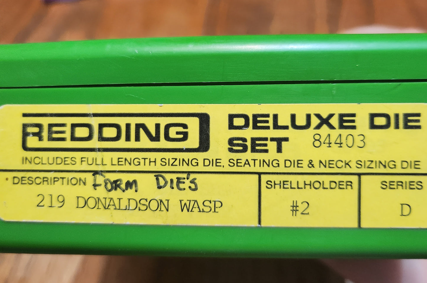 219 Donaldson Wasp reloading dies